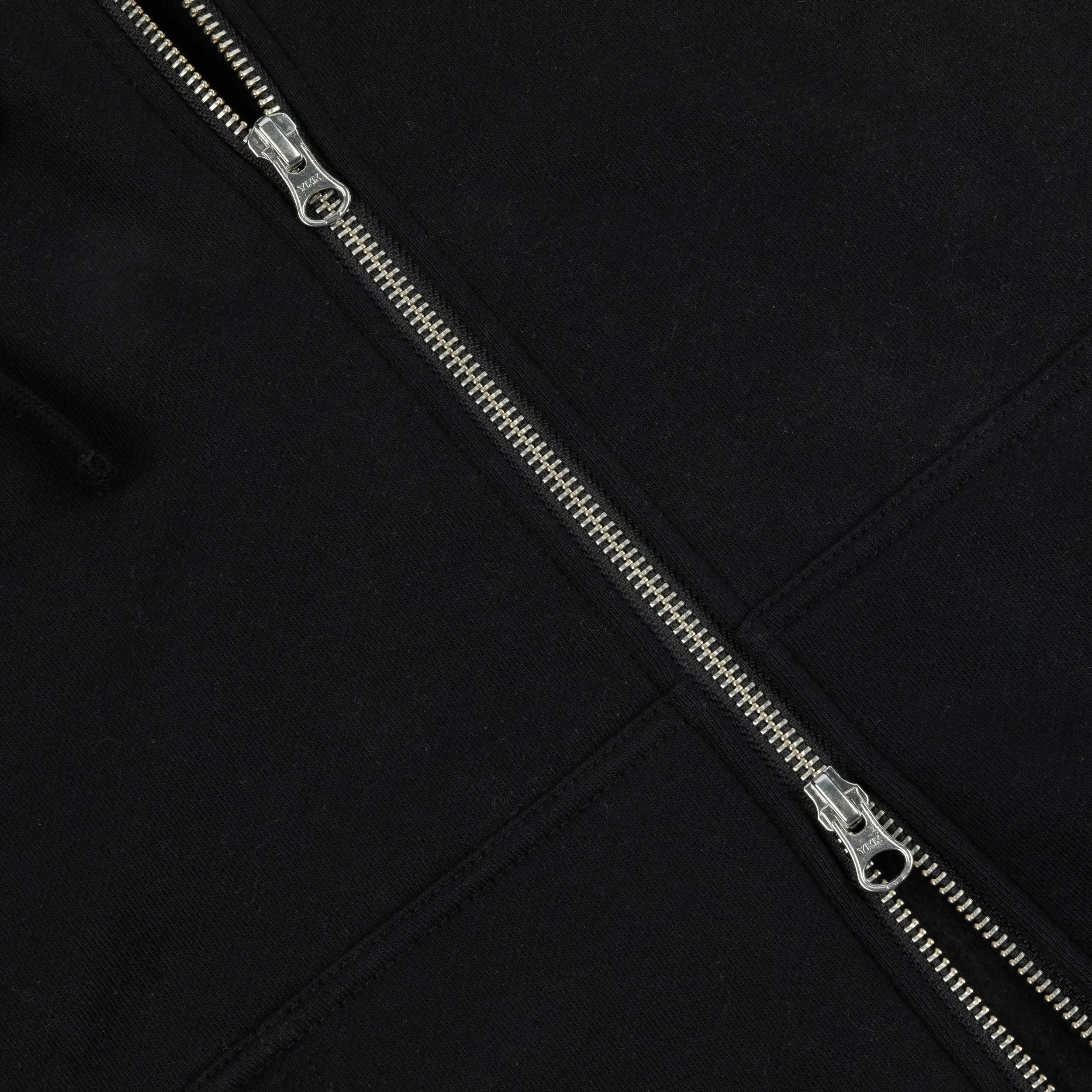 Dime Cursive Zip-Hoodie - Black/White Clothing_Dime