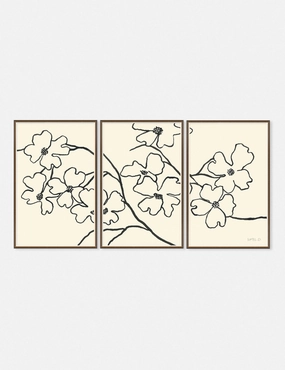 Dogwood Wall Art by Susan Hable (Set of 3) wall art,canvas print,home wall decor