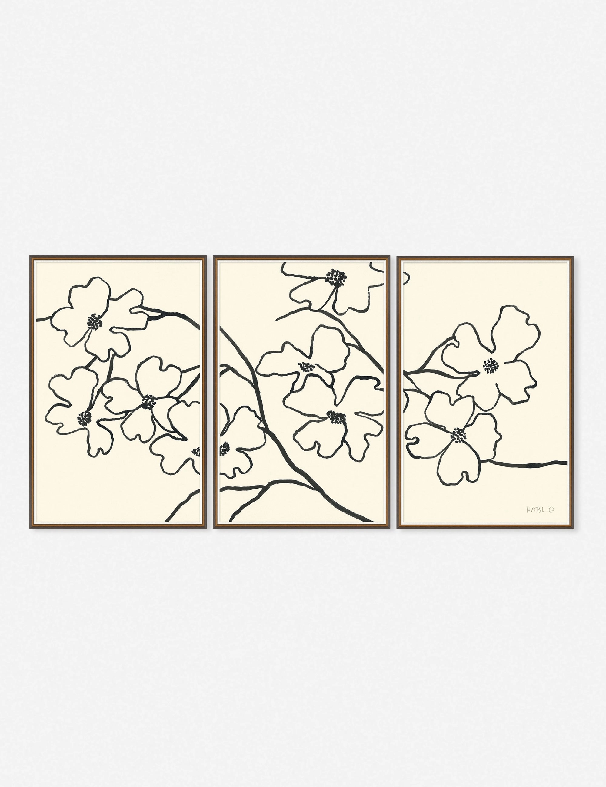 Dogwood Wall Art by Susan Hable (Set of 3) wall art,canvas print,home wall decor