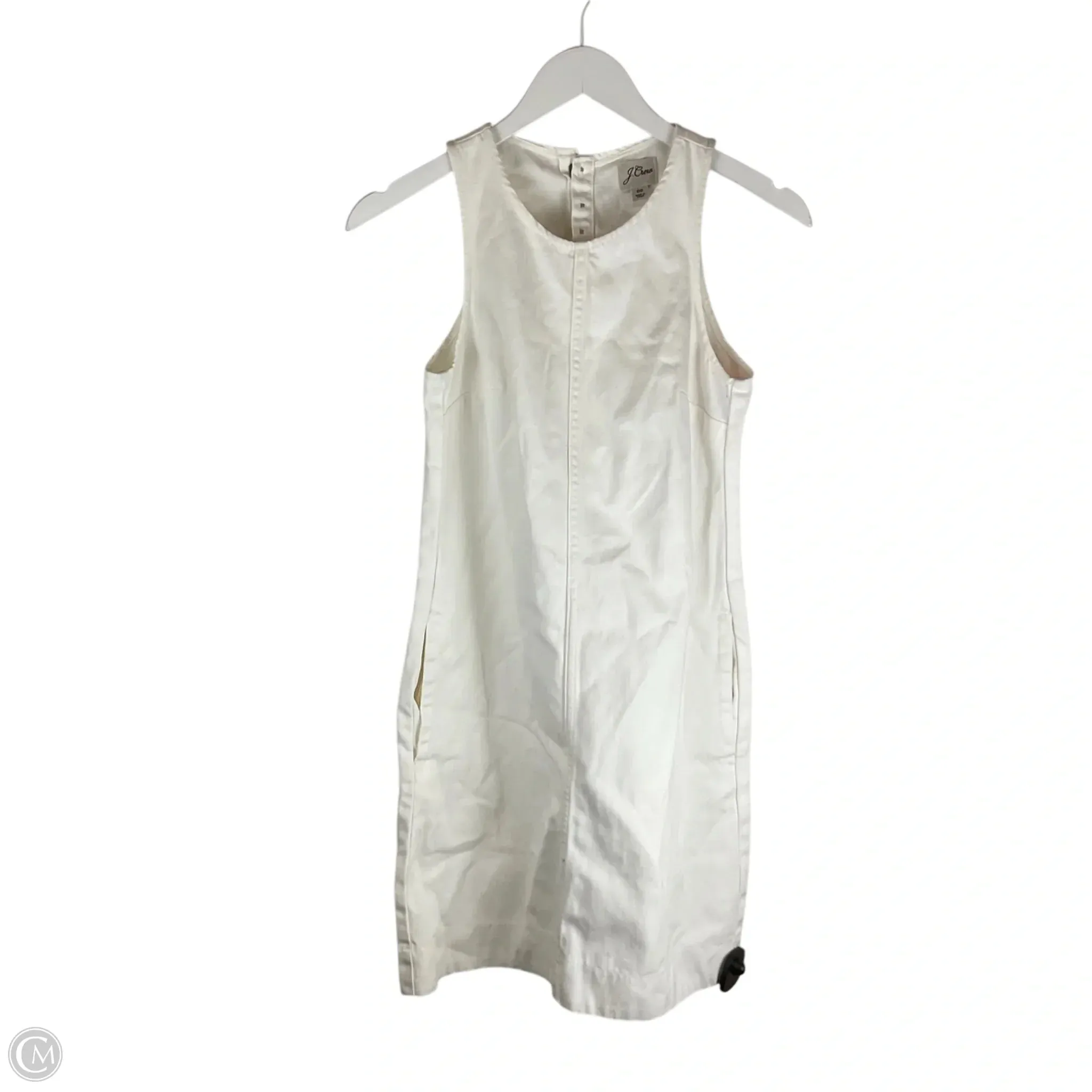 Dress Casual Midi By J. Crew In White Denim, Size: Xs j crew