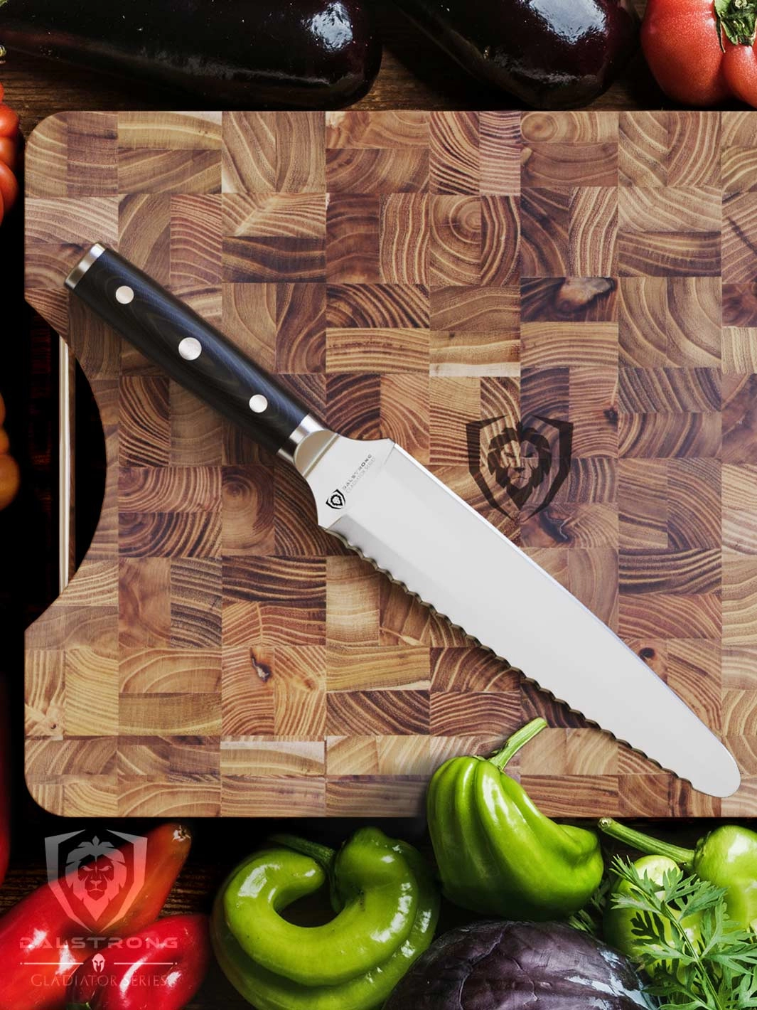 Dual-Sided Chef's Knife 8" | Gemini Twin Blade | Gladiator series | NSF Certified | Dalstrong 