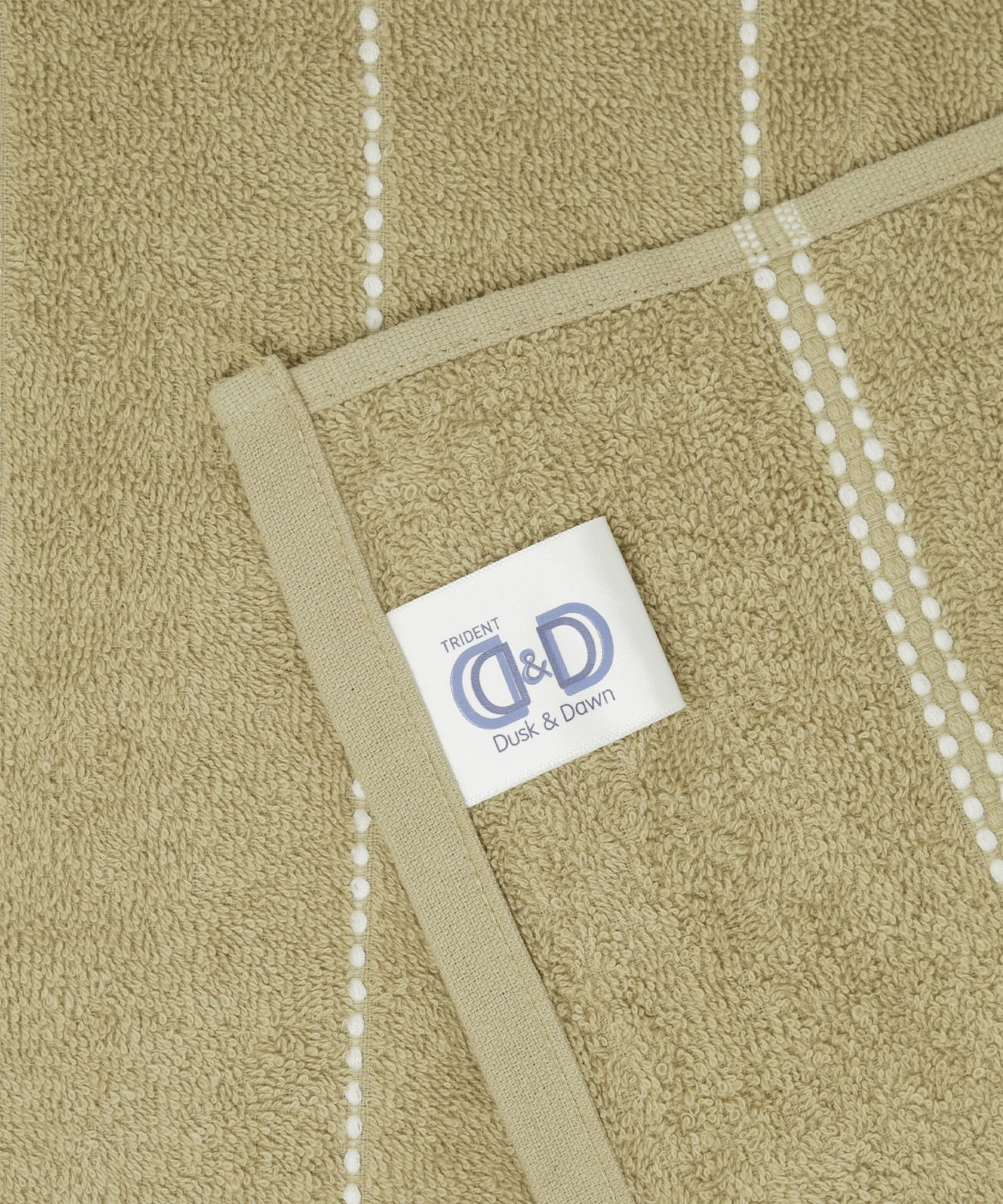 Dusk & Dawn Incense Wood Bath Towel, 400 GSM, Cotton Rich, Weft Insert Solid Towel, Brown