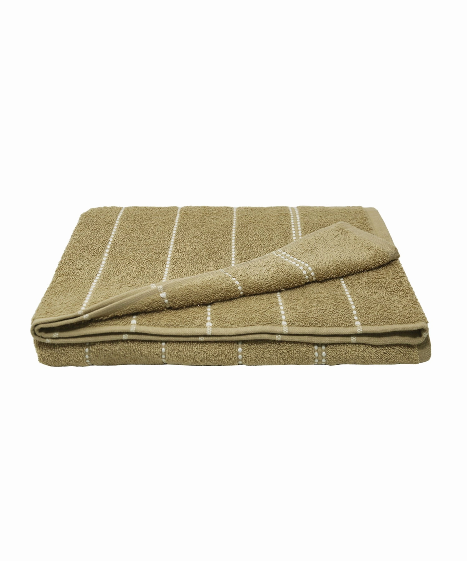 Dusk & Dawn Incense Wood Bath Towel, 400 GSM, Cotton Rich, Weft Insert Solid Towel, Brown
