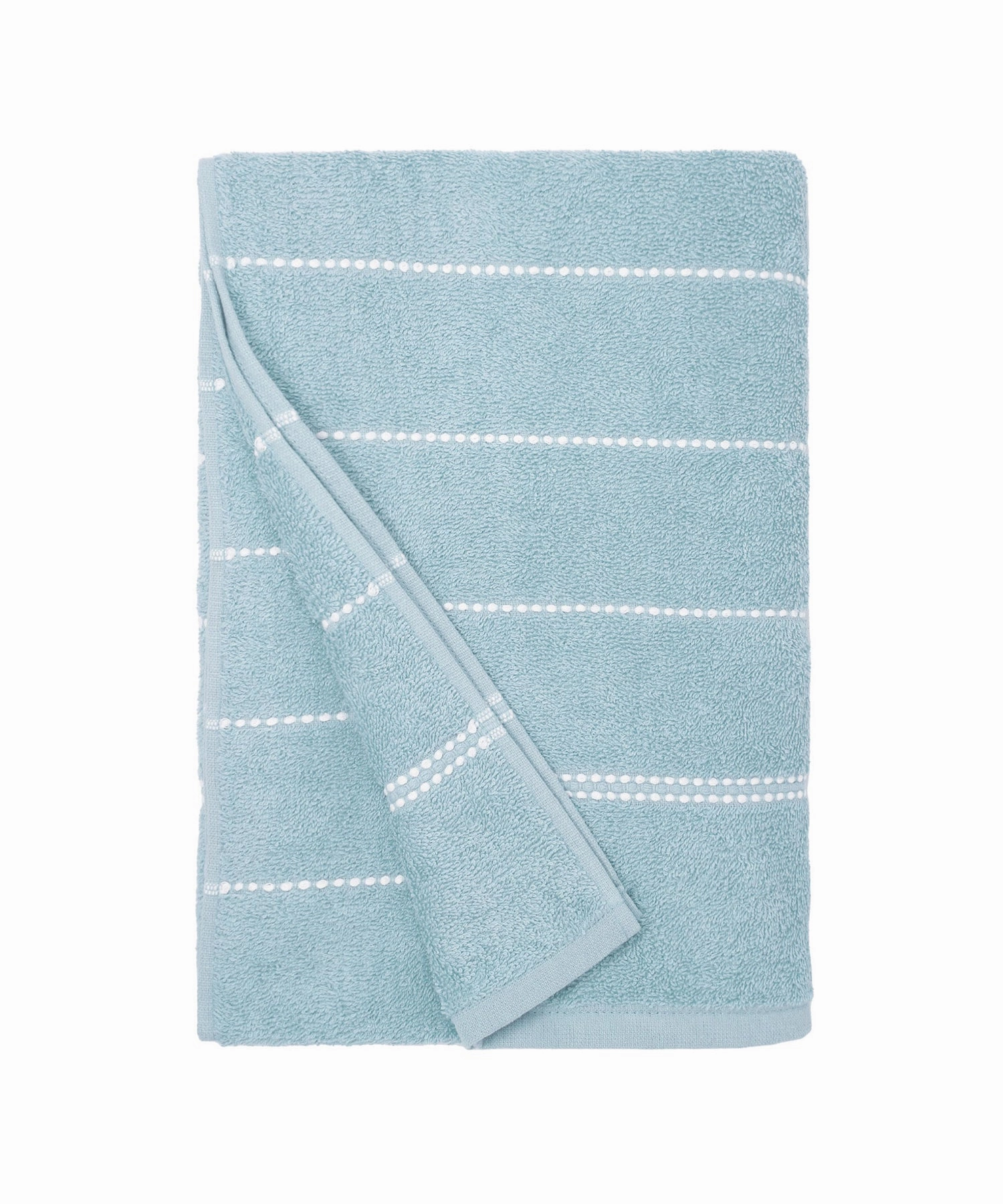Dusk & Dawn Winter Teal Bath Towel, 400 GSM, Cotton Rich, Weft Insert Solid Towel, Blue