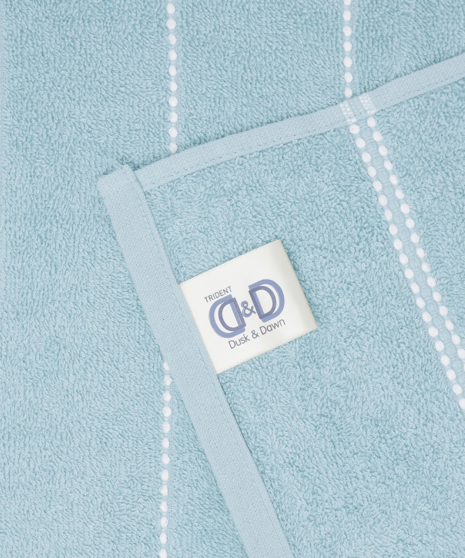 Dusk & Dawn Winter Teal Bath Towel, 400 GSM, Cotton Rich, Weft Insert Solid Towel, Blue