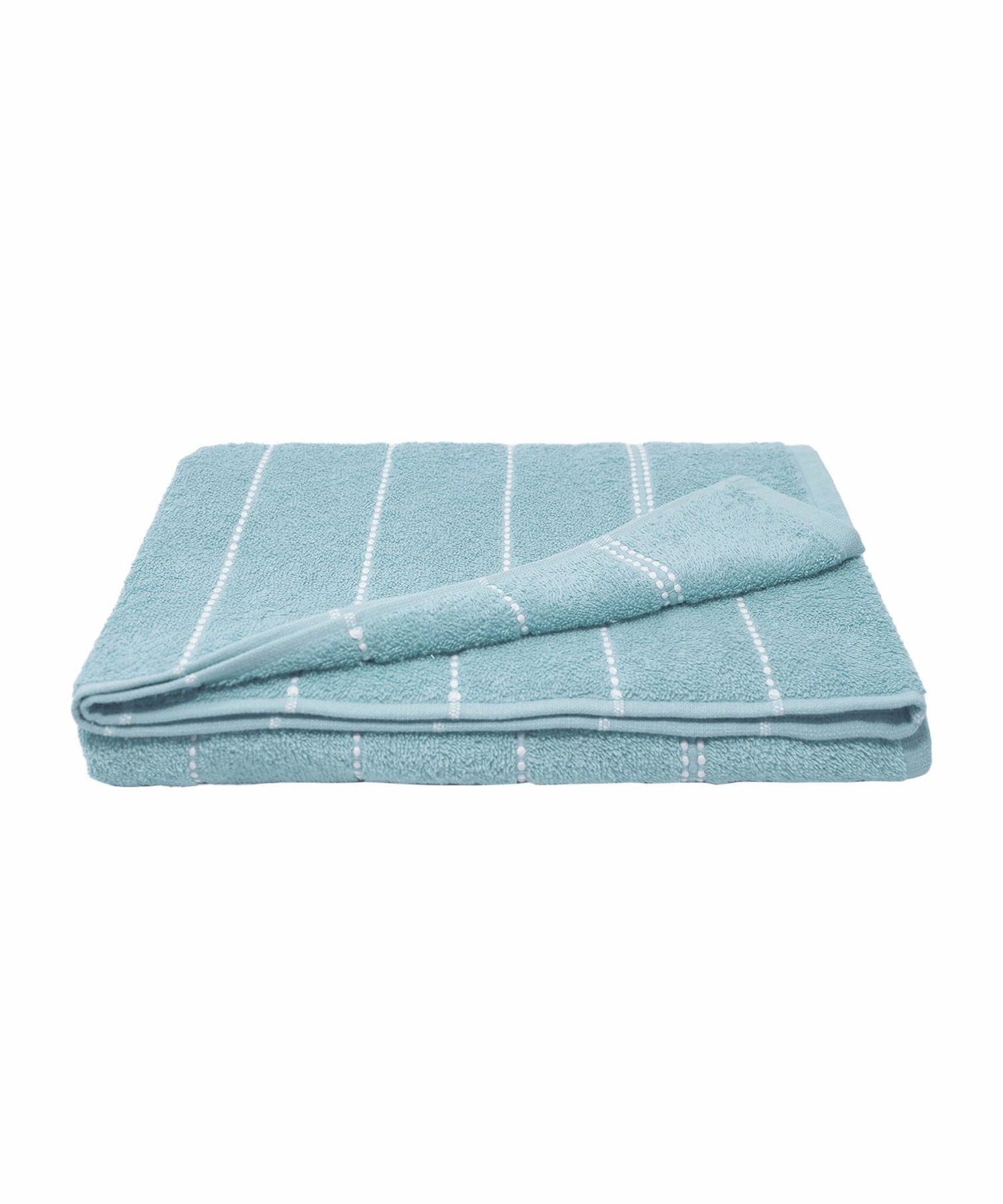 Dusk & Dawn Winter Teal Bath Towel, 400 GSM, Cotton Rich, Weft Insert Solid Towel, Blue