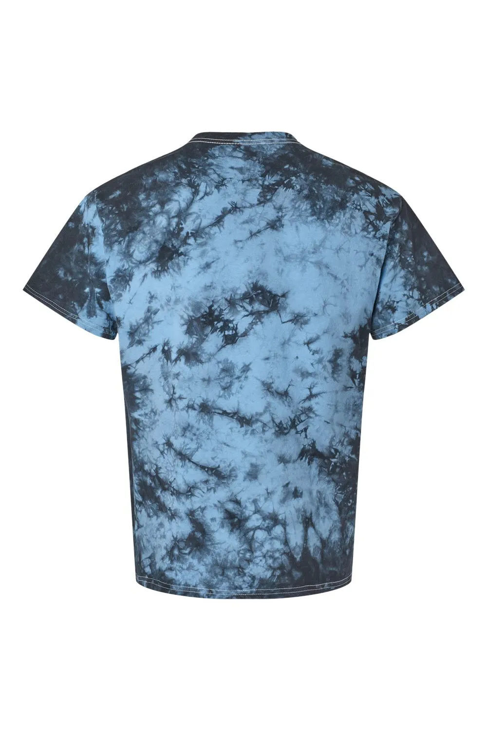 Dyenomite Mens Crystal Tie Dyed Short Sleeve Crewneck T-Shirt - Black/Columbia Clothing Dyenomite