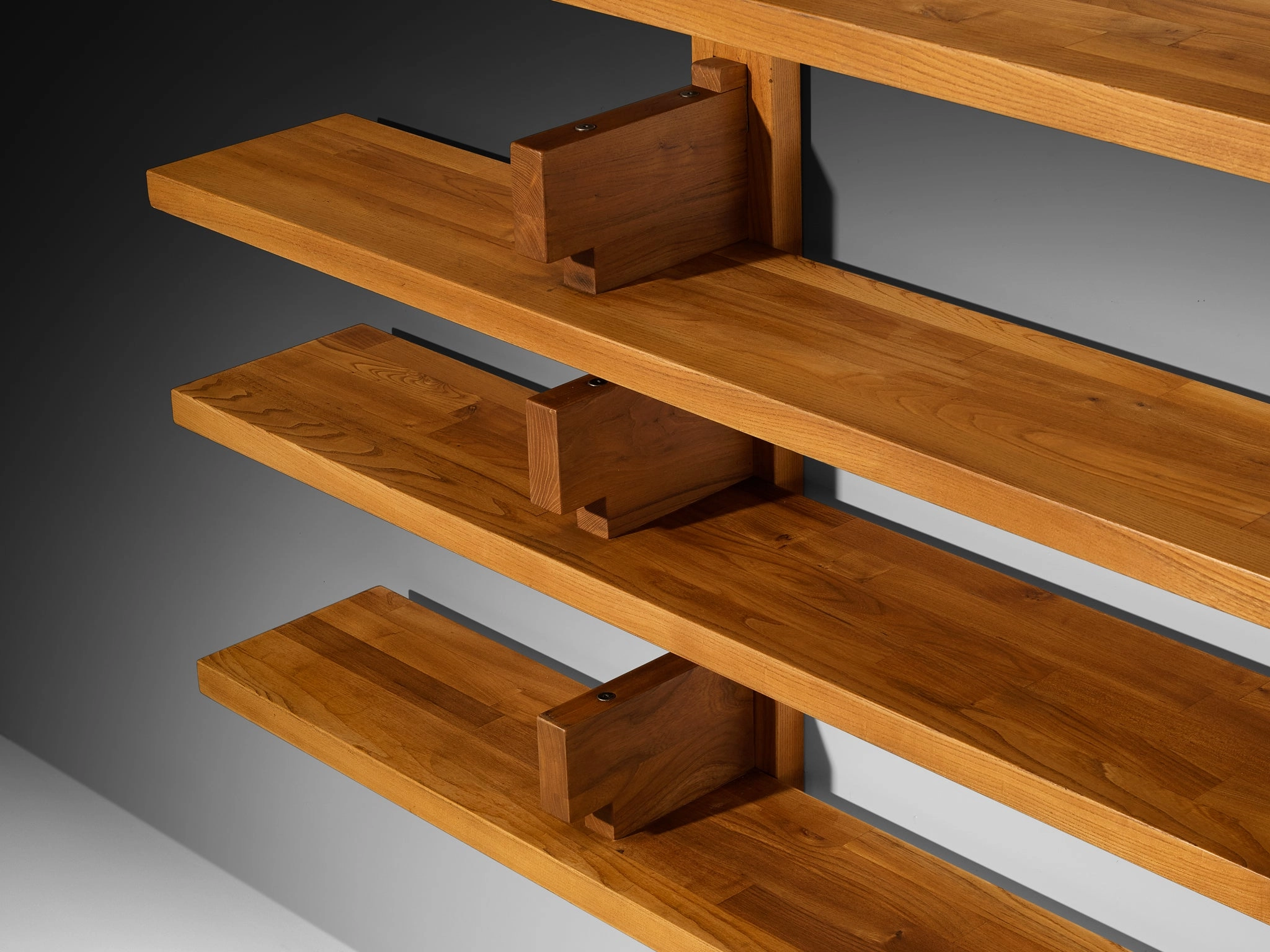 Early Pierre Chapo 'B17C' Bibliothque in Solid Elm 284 cm / 111.81 in.