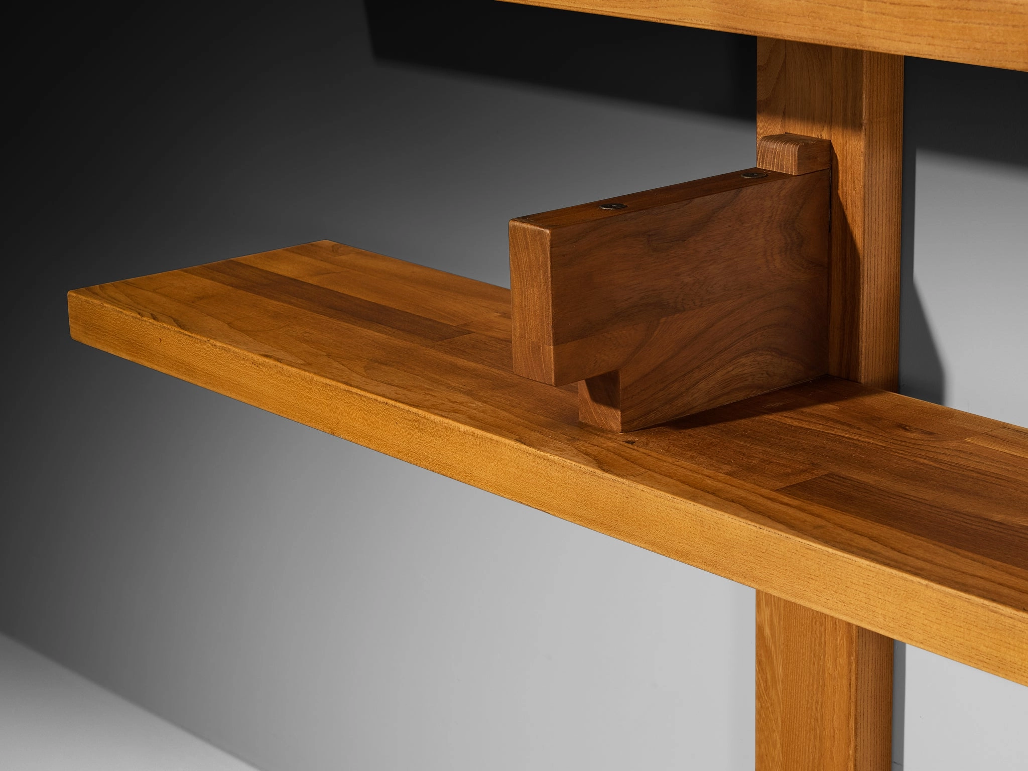 Early Pierre Chapo 'B17C' Bibliothque in Solid Elm 284 cm / 111.81 in.