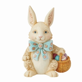 Easter Bunny with Bow Pint Fig figurines,decorative figurines,home accents