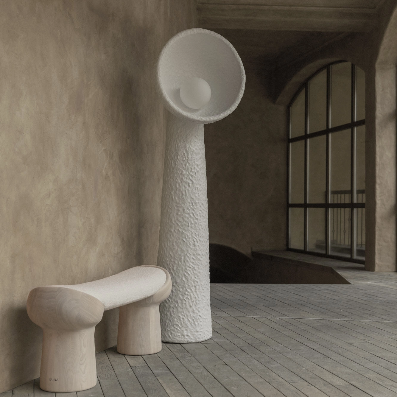 Echo Sculptural Floor Lamp