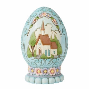 Egg with Church Scene Figurine figurines,decorative figurines,home accents
