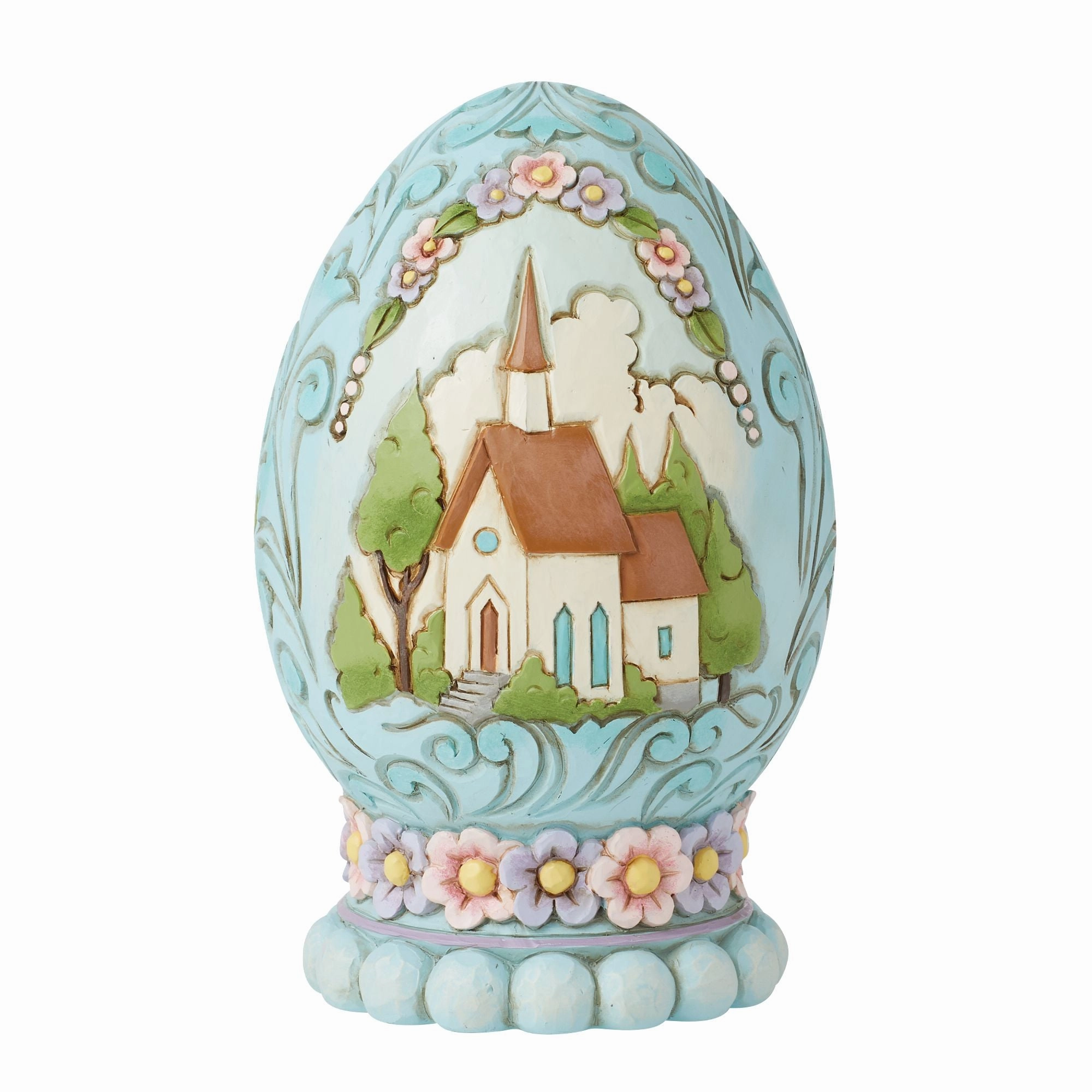 Egg with Church Scene Figurine figurines,decorative figurines,home accents
