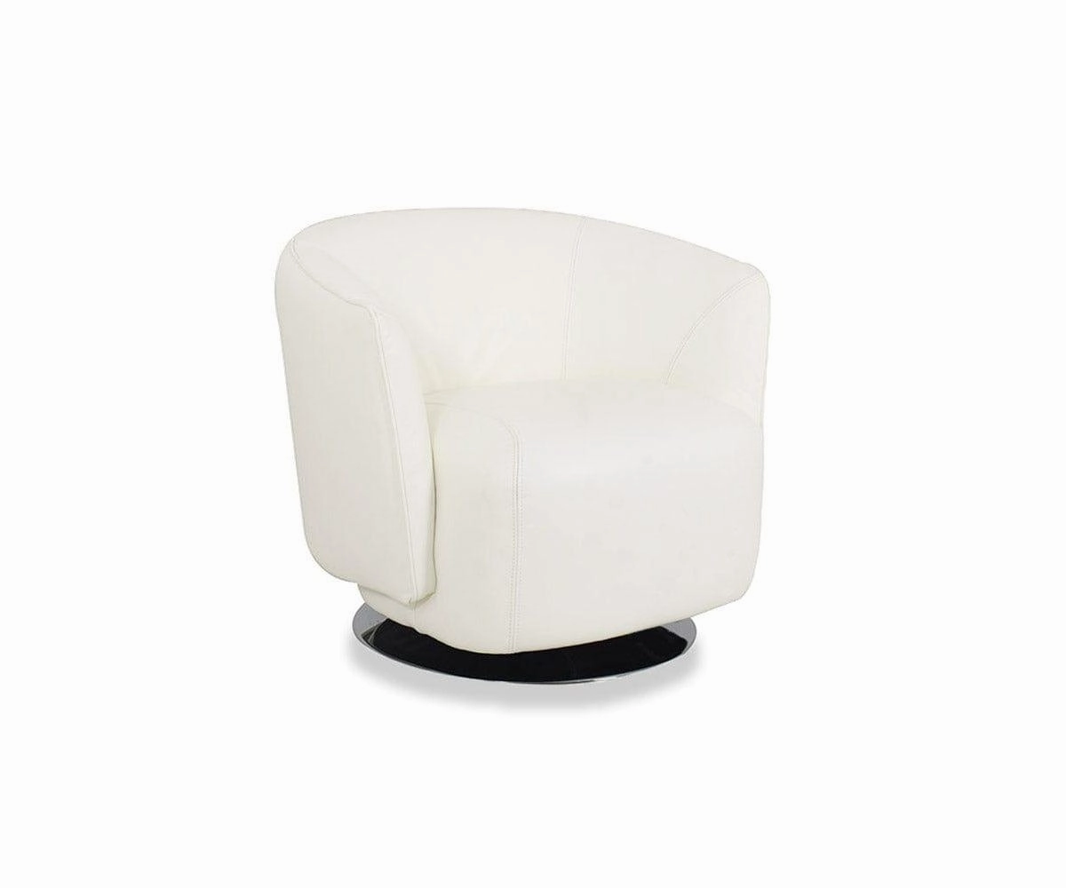Elena Leather Swivel Chair