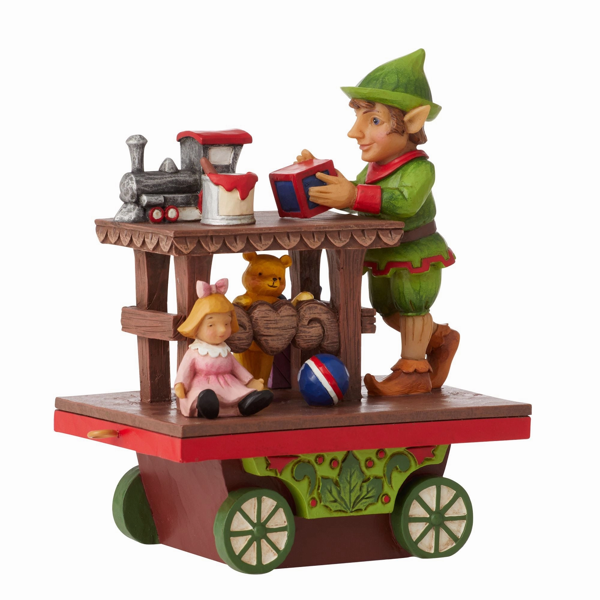 Elf with Toys Train Car figurines,decorative figurines,home accents
