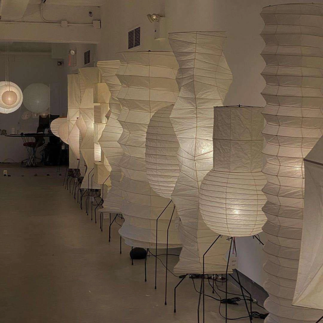 Ellipsa Rice Paper Lantern Floor Lamp