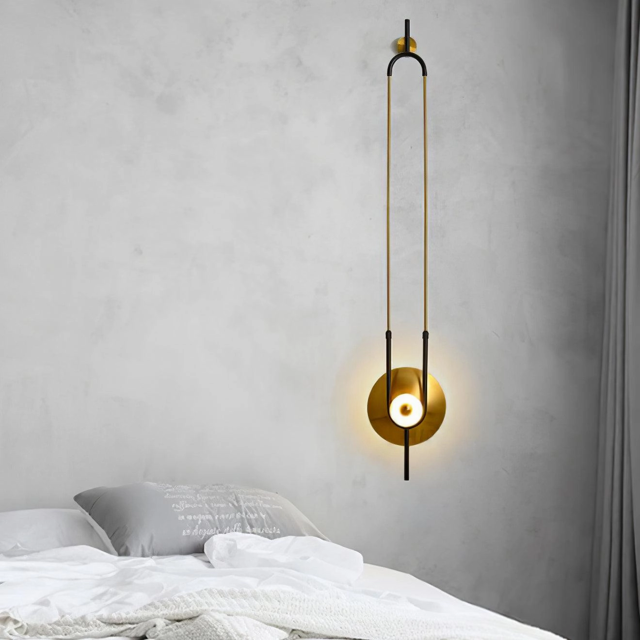 Ellipse Ring Marble Wall Light