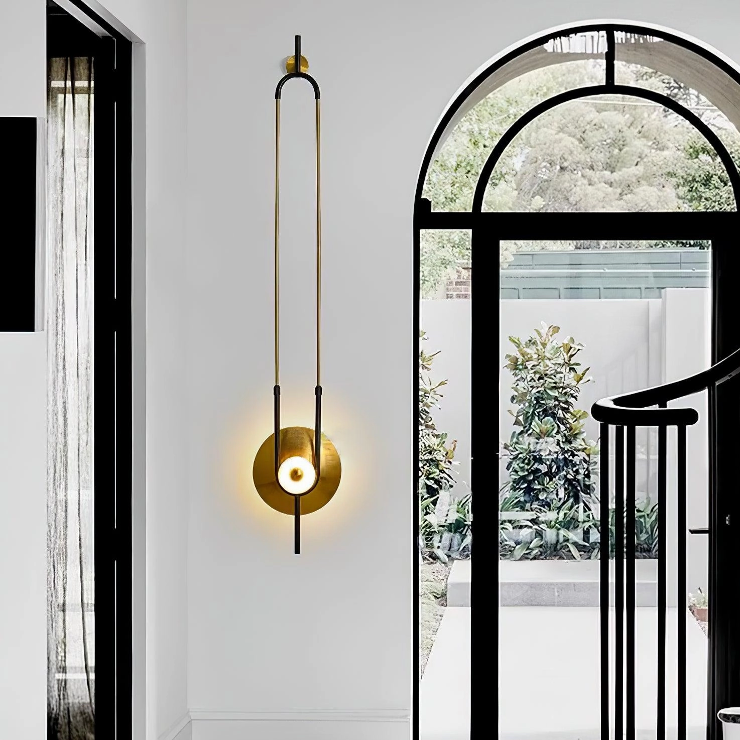 Ellipse Ring Marble Wall Light