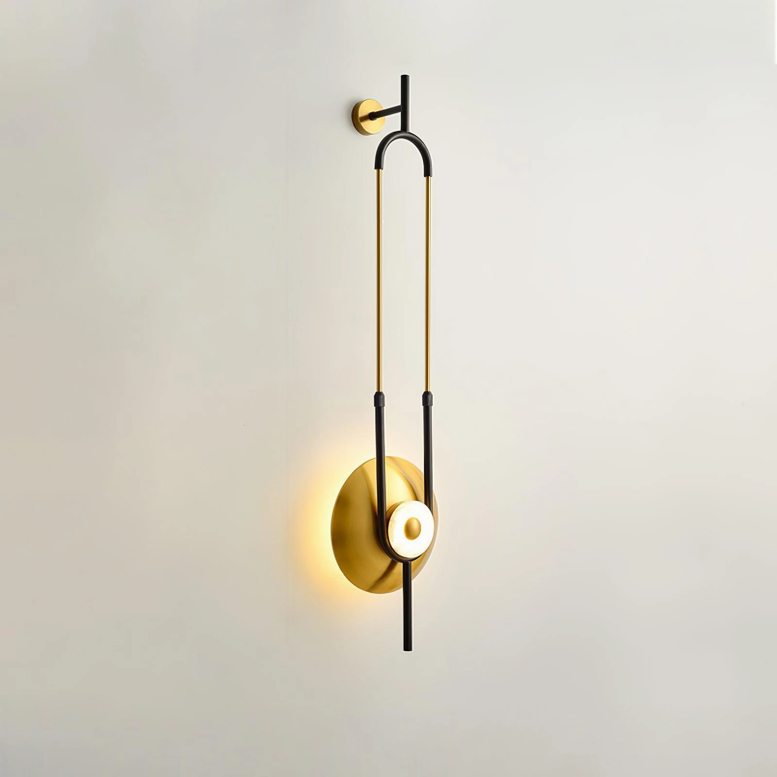 Ellipse Ring Marble Wall Light