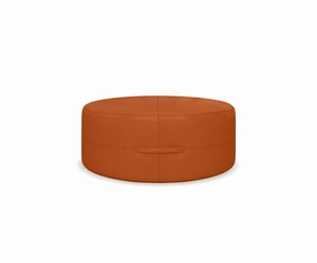 Ellis Leather Round Ottoman sofa,couch,living room furniture