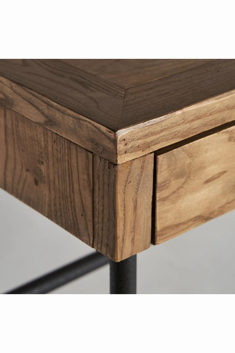 Elm Wood 2-Drawer Desk | Vical Home Nuapa