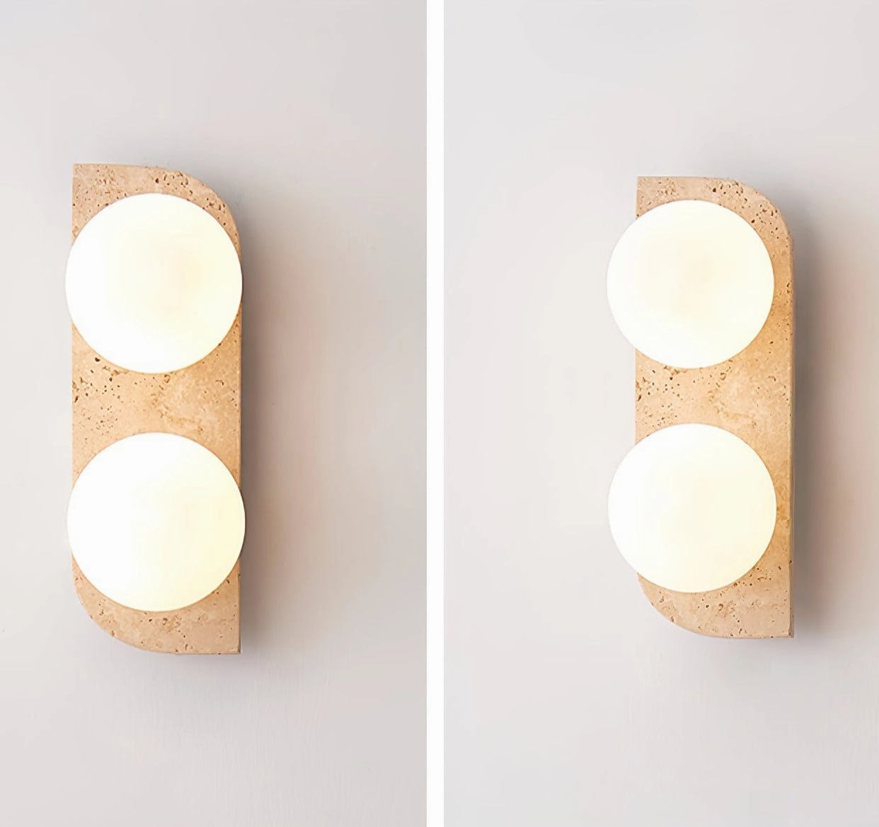 Elysian Travertine Wall Light
