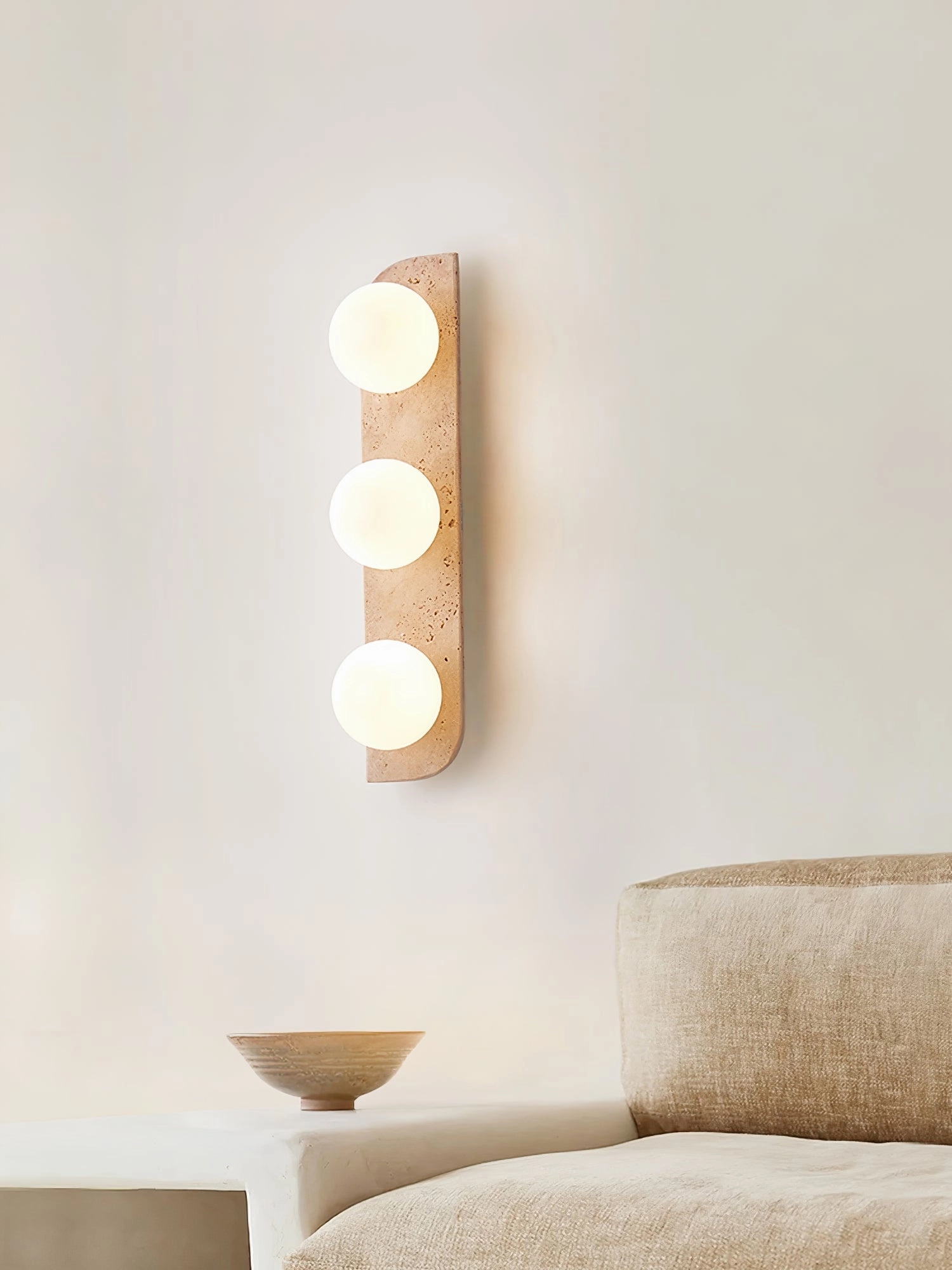 Elysian Travertine Wall Light