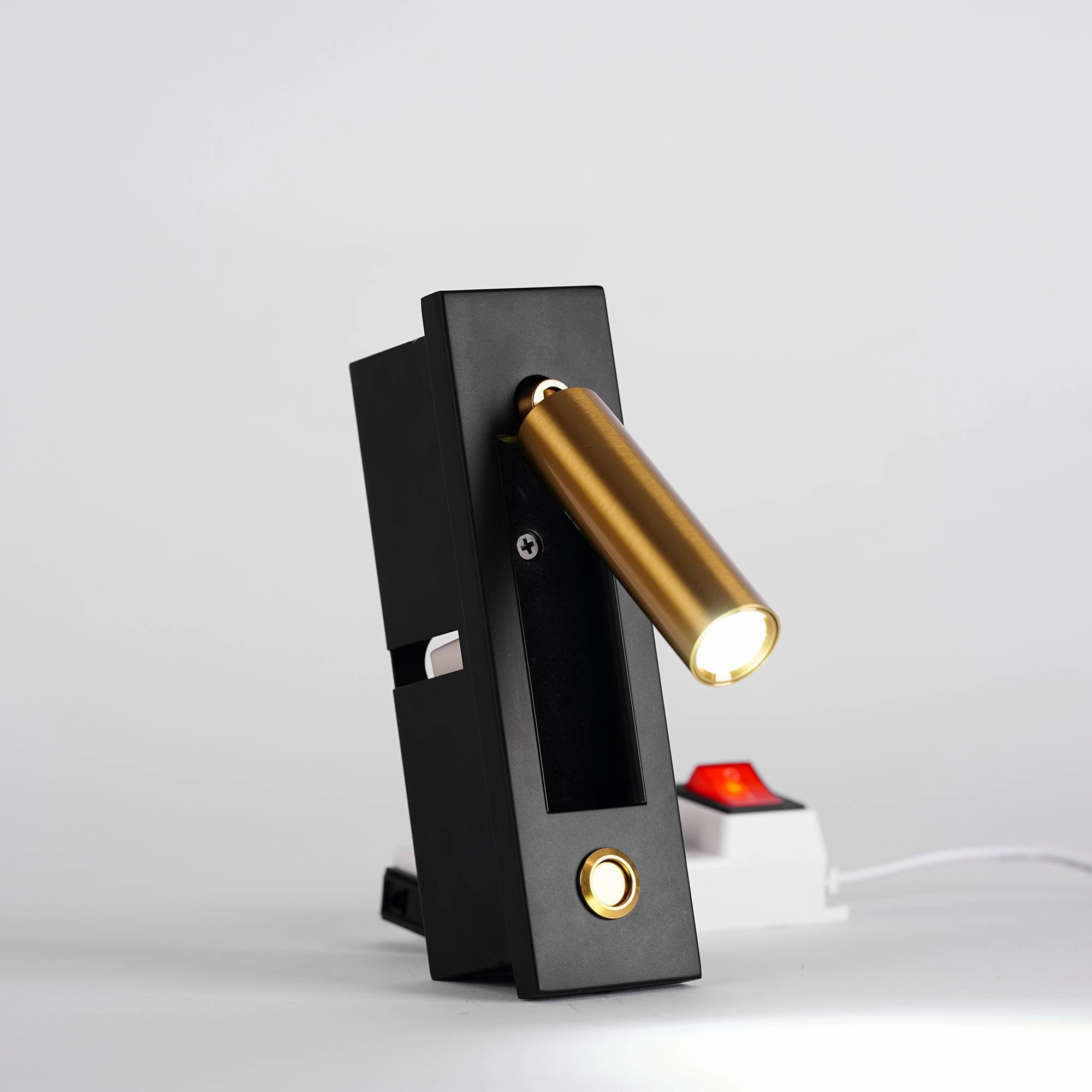 Embedded Bedside Plug-in Sconce