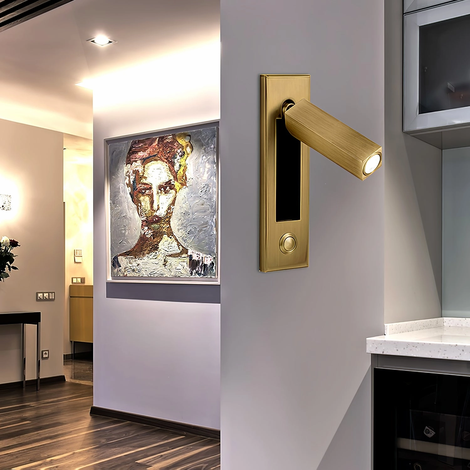 Embedded Bedside Sconce