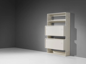 Ernest H. Igl for Wilhelm Werndl Cabinet in White Polyurethane storage cabinet,organizer,furniture storage