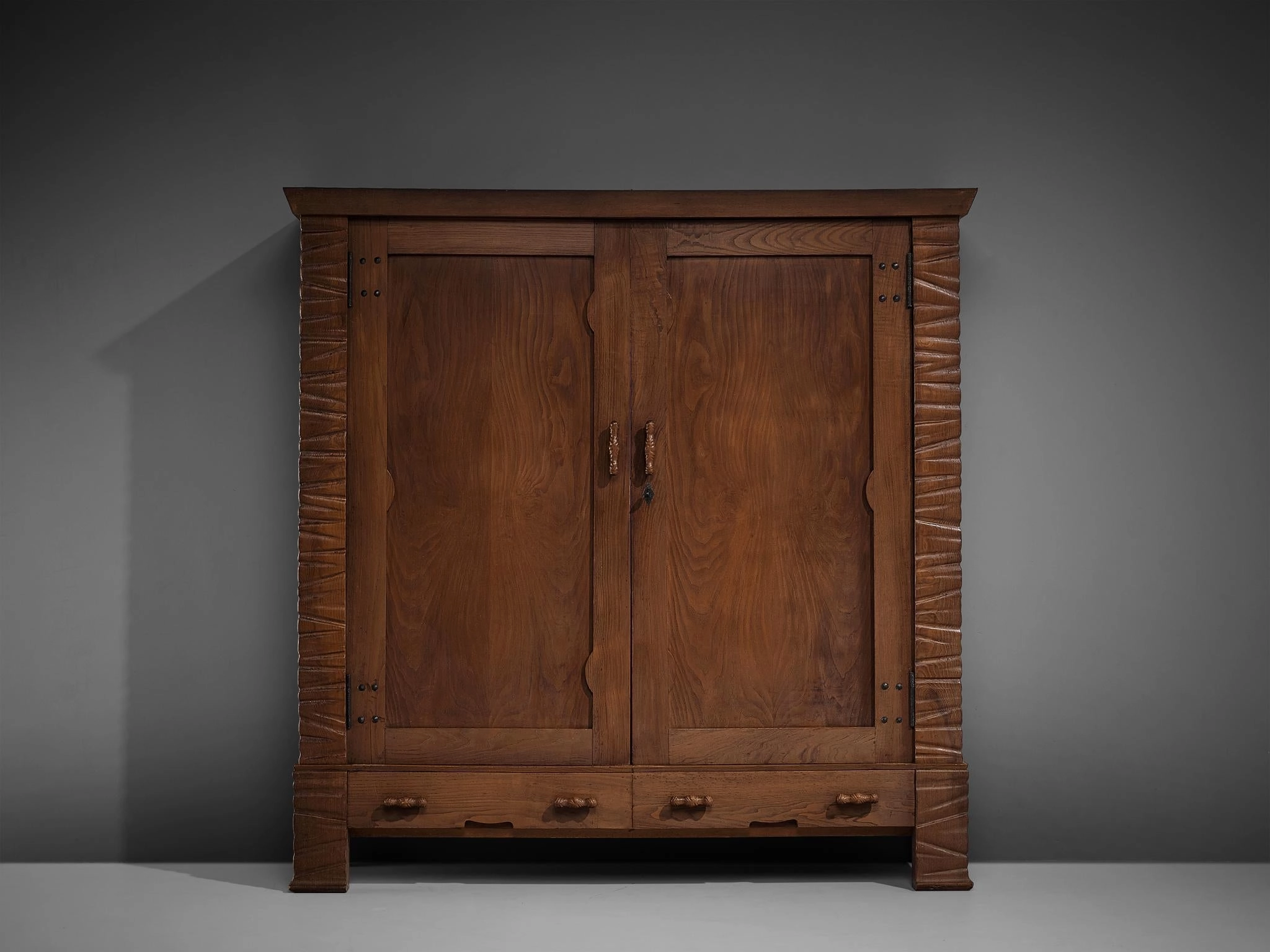 Ernesto Valabrega Large Highboard in Chestnut