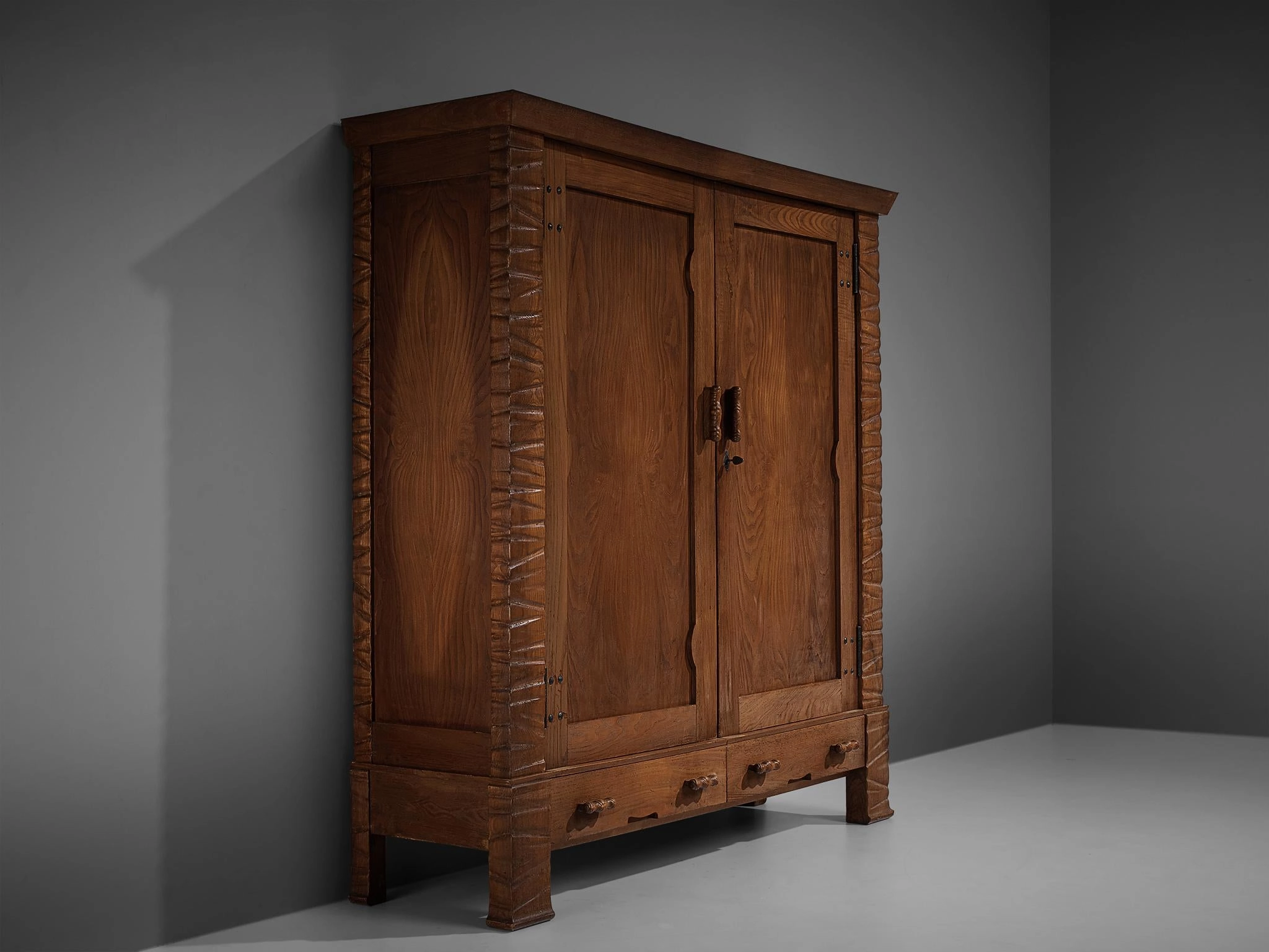 Ernesto Valabrega Large Highboard in Chestnut