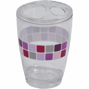 Evideco Clear Acrylic Toothbrush Toothpaste Holder Design Mosaic toothbrush holder,bathroom cup,bathroom organizer