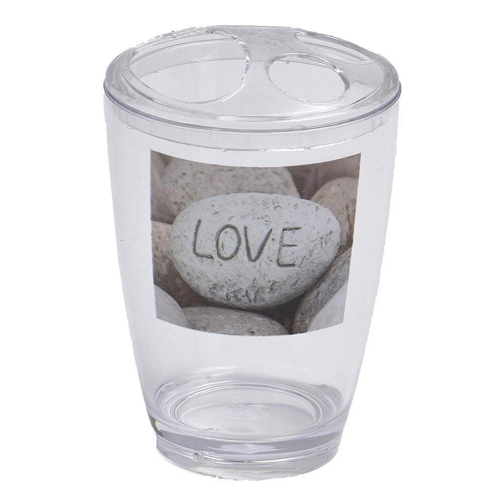Evideco Clear Acrylic Toothbrush Toothpaste Holder Design Nature toothbrush holder,bathroom cup,bathroom organizer