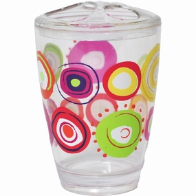 Evideco Clear Acrylic Toothbrush Toothpaste Holder Design Vitamine toothbrush holder,bathroom cup,bathroom organizer