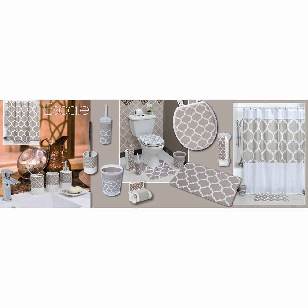 Evideco Escal Bathroom Countertop Toothbrush and Toothpaste Holder