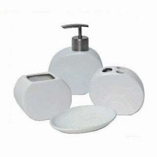 Evideco Stoneware Toothbrush and Toothpaste Holder