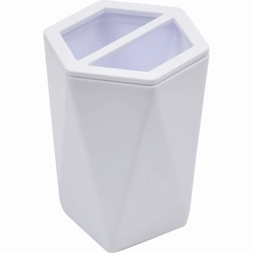 Evideco Toothbrush and Toothpaste Holder Design HEXAGONAL toothbrush holder,bathroom cup,bathroom organizer