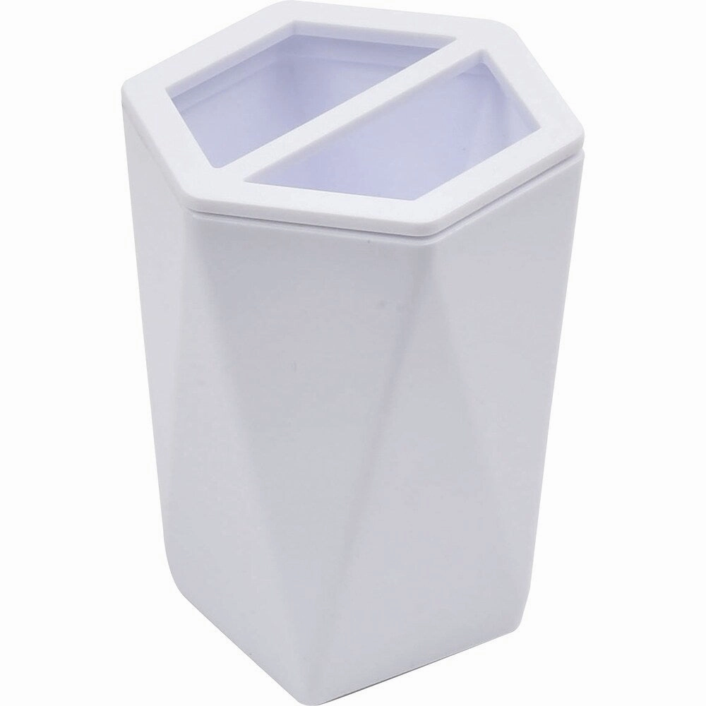 Evideco Toothbrush and Toothpaste Holder Design HEXAGONAL toothbrush holder,bathroom cup,bathroom organizer