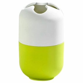 Evideco Two-colored Toothbrush Toothpaste Holder Soft Velvet Touch toothbrush holder,bathroom cup,bathroom organizer