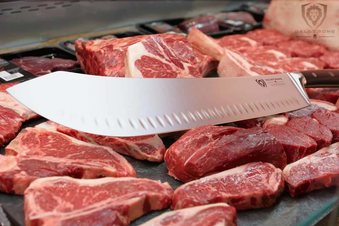 Extra-Long Bull Nose Butcher Knife 14" | Gladiator Series | NSF Certified | Dalstrong 