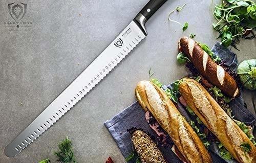 Extra-Long Serrated Slicer 14" | Gladiator Series | NSF Certified | Dalstrong 