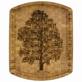 Family Tree Etched Carving Board, 19-1/2" x 15-3/4" cutting board,chopping board,kitchen tools