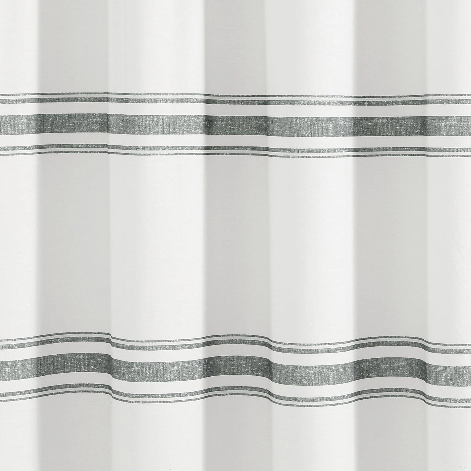 Farmhouse Stripe 100% Cotton Shower Curtain