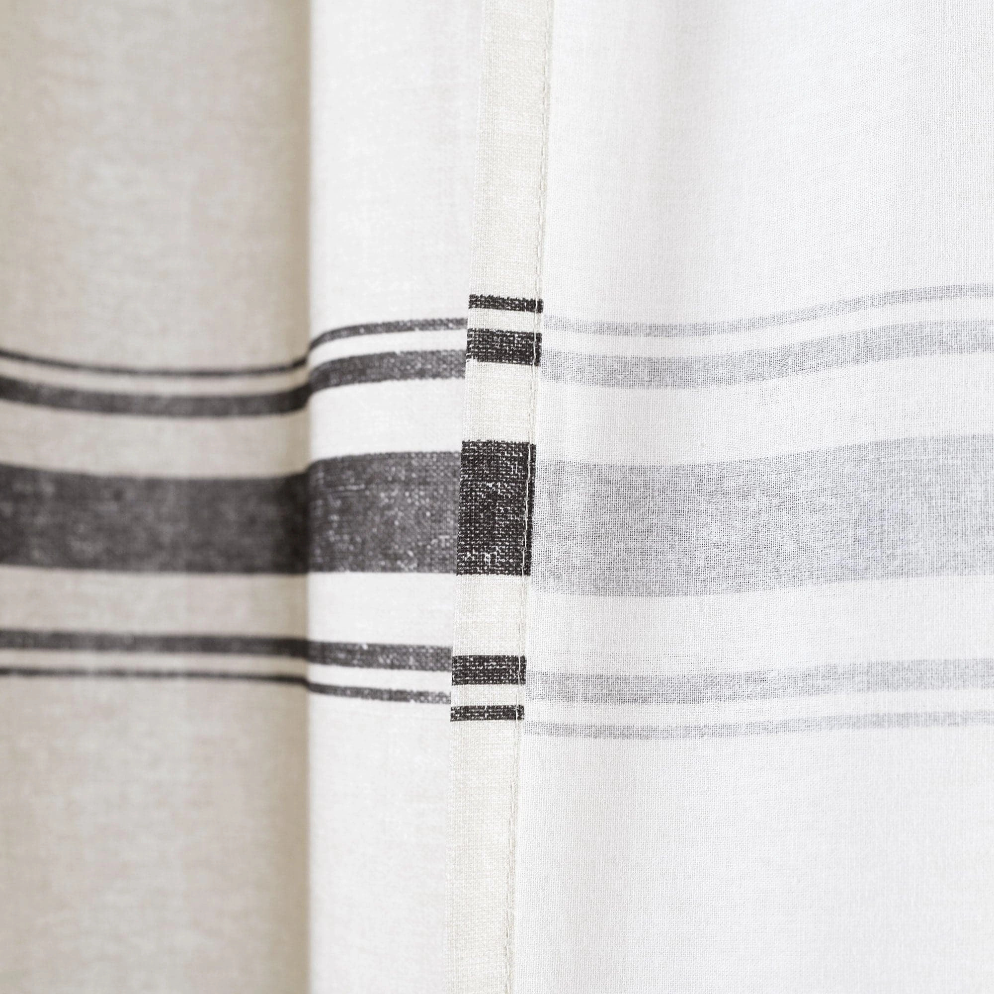 Farmhouse Stripe 100% Cotton Shower Curtain