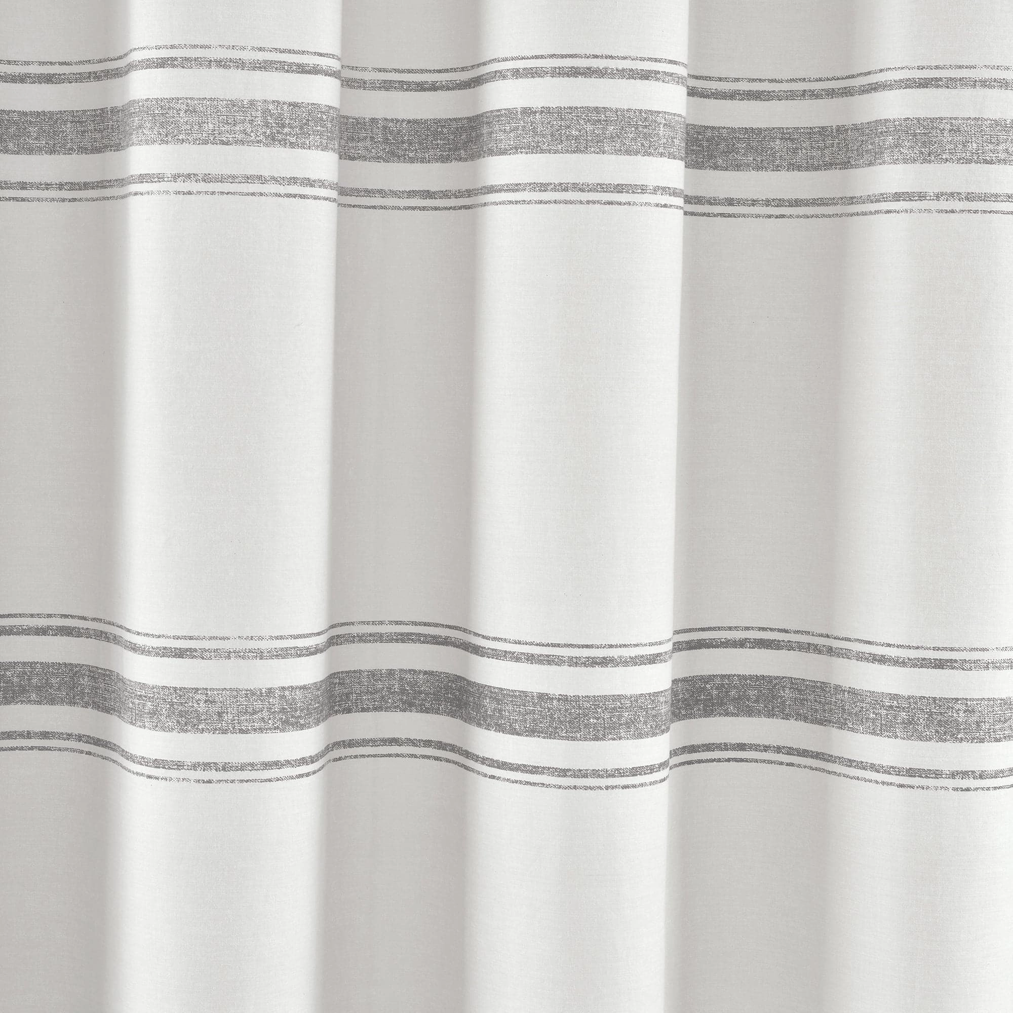 Farmhouse Stripe 100% Cotton Shower Curtain