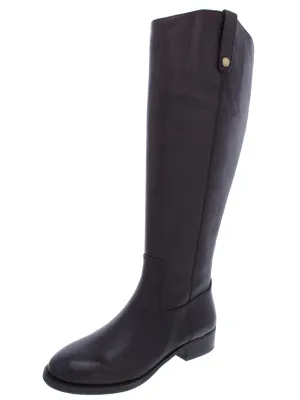 Fawne Womens Wide Calf Leather Riding Boots ecco Shoes