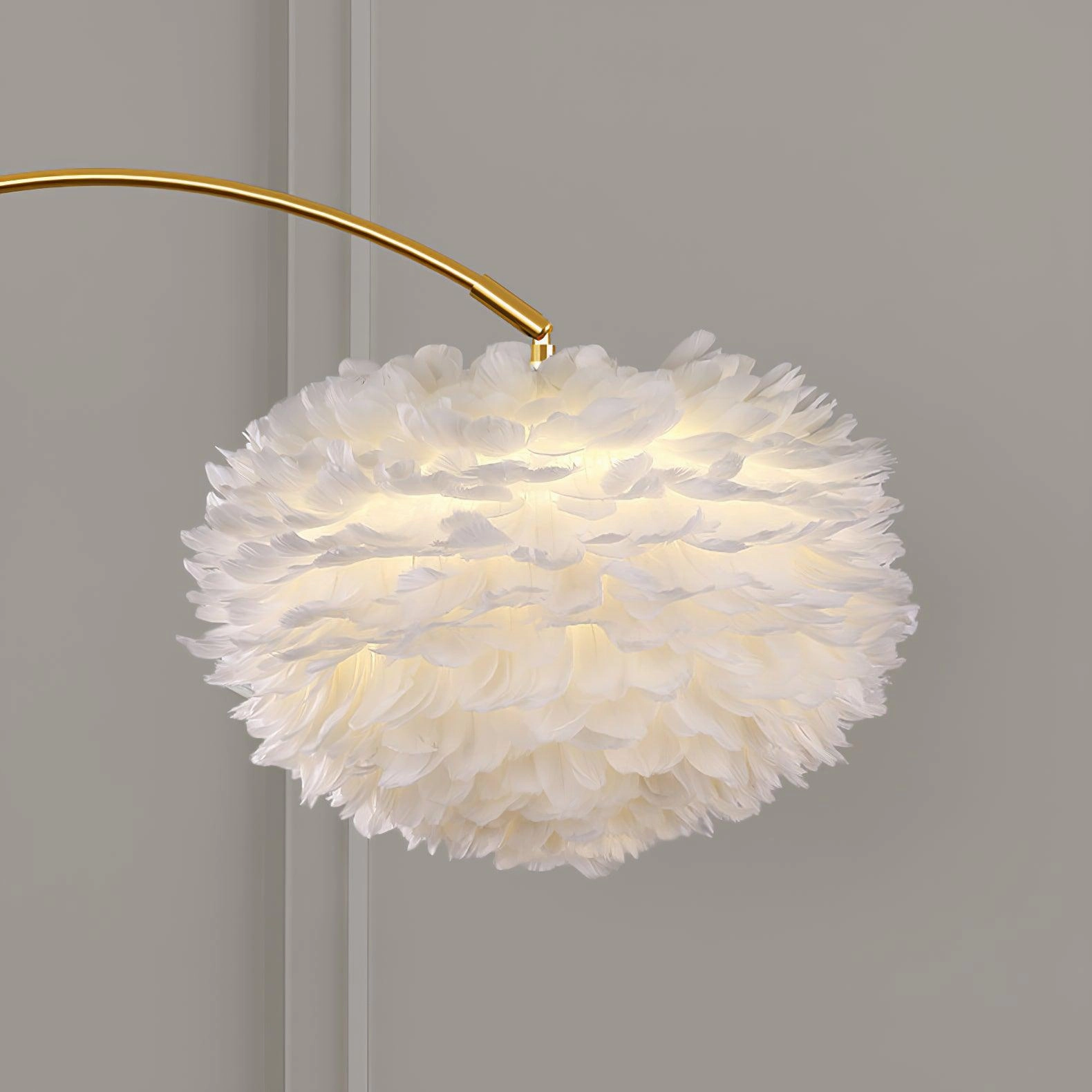 Feather Drawer Floor Lamp