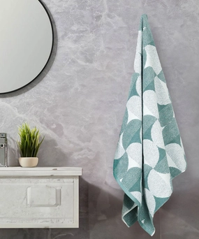 Finesse Fashion Bath Towel, 600 GSM, Cotton Rich, Mineral Blue bath towels,soft towels,bathroom textiles