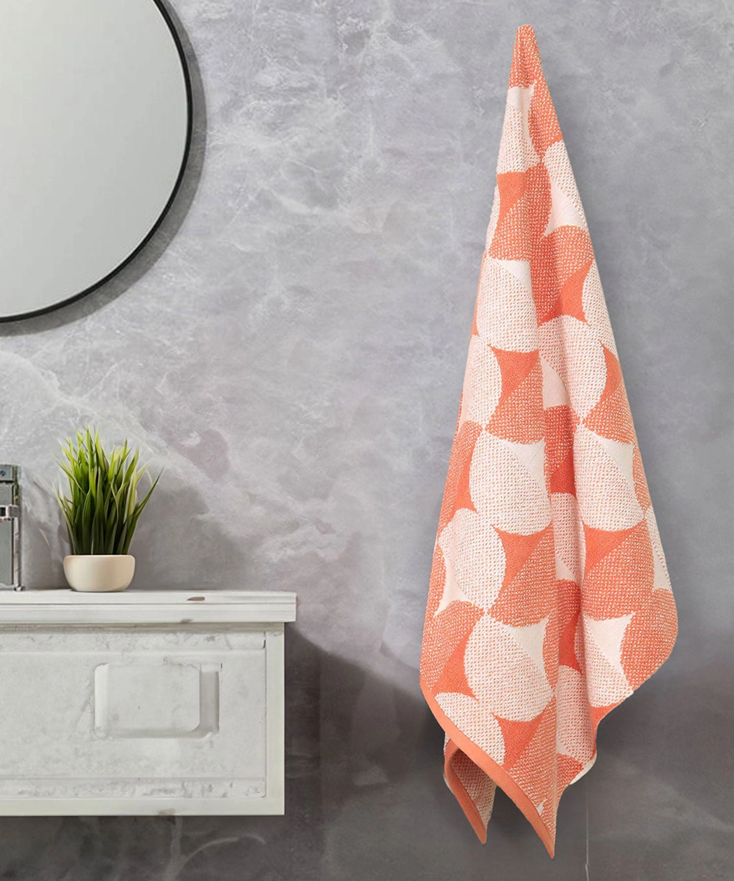 Finesse Fashion Bath Towel, 600 GSM, Cotton Rich, Muted Clay bath towels,soft towels,bathroom textiles
